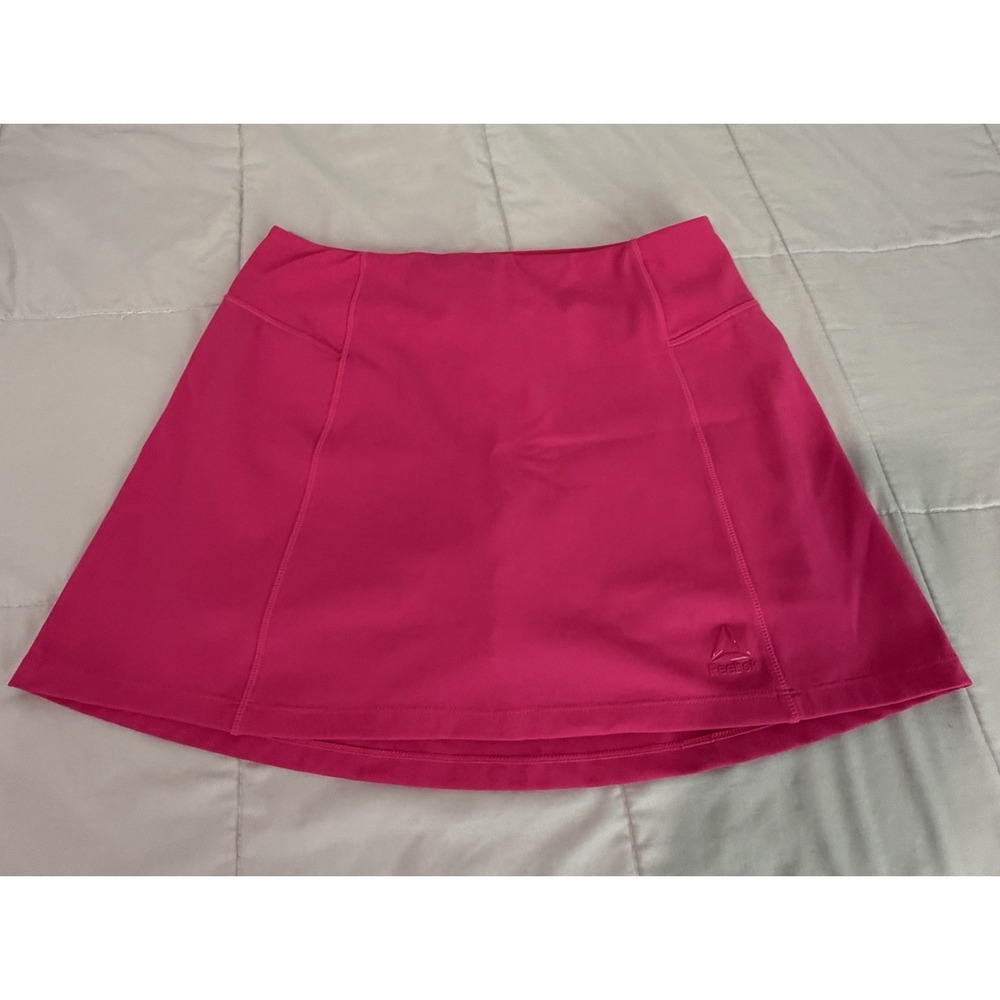 Reebok Evolution Knit Skort with Built-In Shorts Hot Pink Tennis Golf Small
